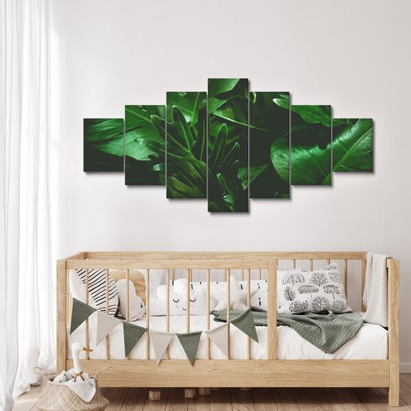 Obraz - Palmové listy (210x100 cm)