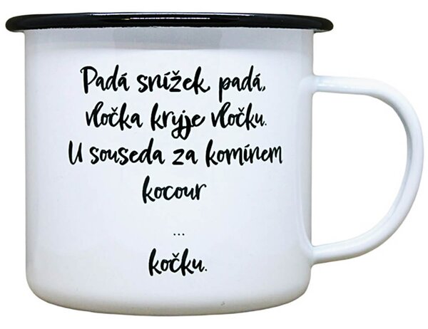 Vtipný plecháček Padá snížek Objem: 330 ml