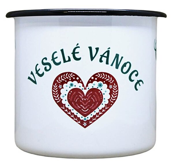 Plecháček Veselé Vánoce s jeleny Objem: 330 ml