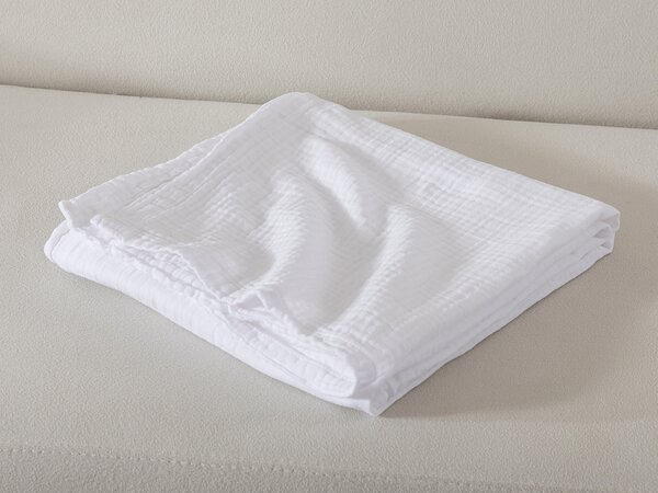 XPOSE® Dětská mušelínová osuška Premium - bílá 120x120 cm