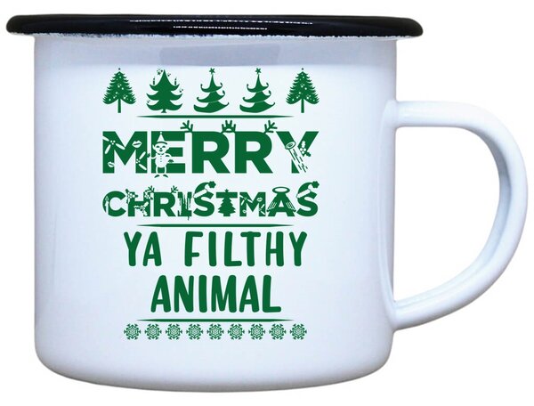 Plecháček s potiskem Merry animal Objem: 330 ml