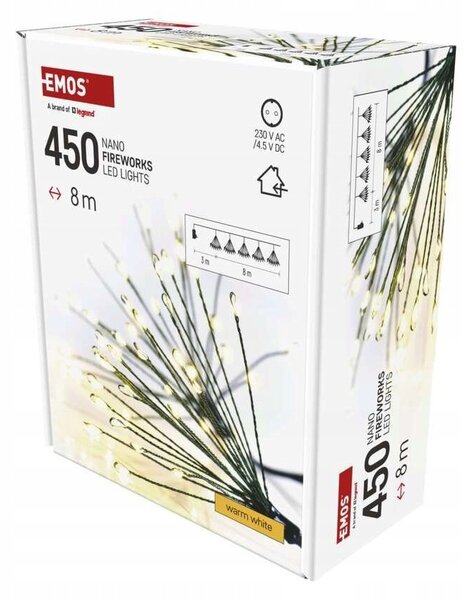 Vánoční osvětlení na stromeček Emos uvnitř 8 m 301 - 500 světel