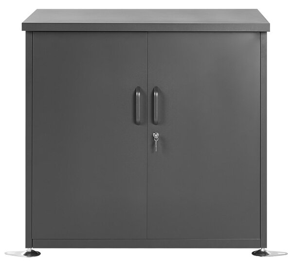 Zahradní skříň DORGALI 93 cm 88 cm Kov Grafitově šedá