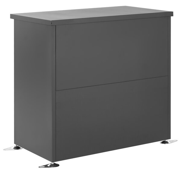 Zahradní skříň DORGALI 93 cm 88 cm Kov Grafitově šedá