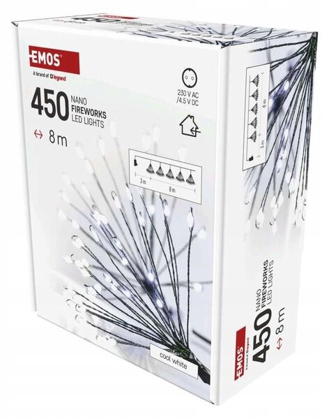 Vánoční osvětlení na stromeček Emos uvnitř 8 m 301 - 500 světel