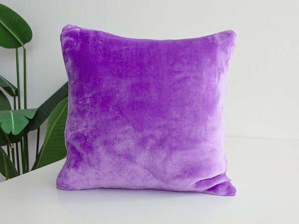 XPOSE® Mikroplyšový povlak na polštář - levandulový 40x40 cm