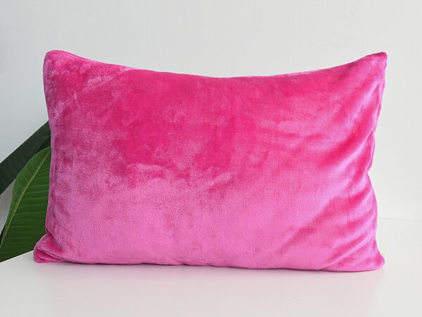 XPOSE® Mikroplyšový povlak na polštář - karmínový 50x70 cm