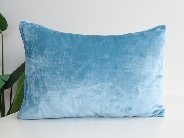 XPOSE® Mikroplyšový povlak na polštář - nová modrá 40x60 cm