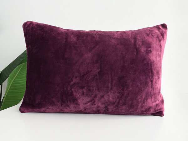 XPOSE® Mikroplyšový povlak na polštář - borůvkový 70x90 cm