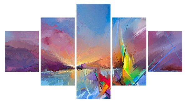 Obraz - Západ slunce (125x70 cm)