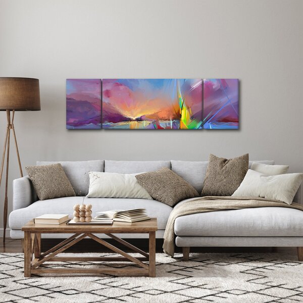 Obraz - Západ slunce (170x50 cm)