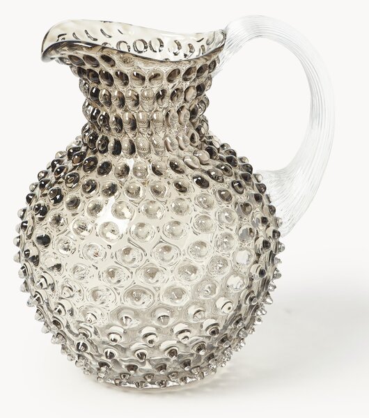 Ručně foukaný džbán Hobnail, 2 l