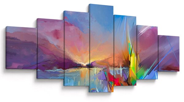 Obraz - Západ slunce (210x100 cm)