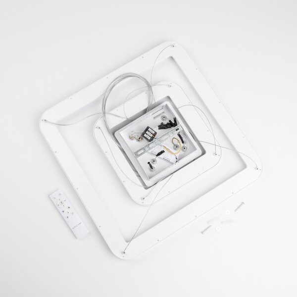 Brilagi - LED Stmív. lustr na lanku FALCON SLIM LED/78W/230V 50x50 cm bílá + DO