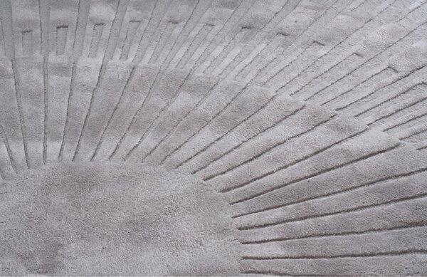 Fargotex Šedý kulatý koberec Radius 200 cm