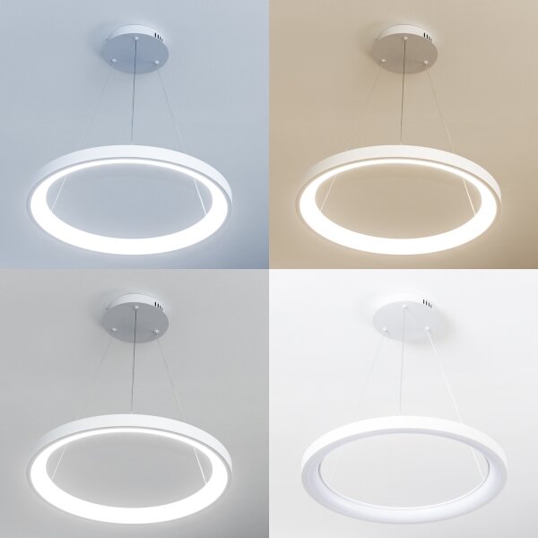 Brilagi - LED Stmív. lustr na lanku FALCON SLIM LED/42W/230V pr. 50 cm bílá + DO