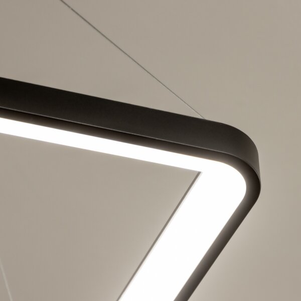 Brilagi - LED Stmív. lustr na lanku FALCON SLIM LED/50W/230V 50x50 cm černá + DO