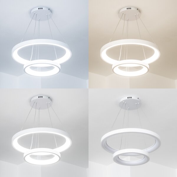 Brilagi - LED Stmív. lustr na lanku FALCON SLIM LED/68W/230V pr. 50 cm bílá + DO