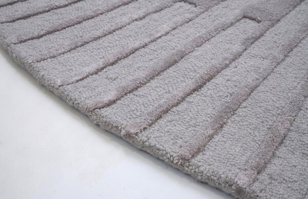 Fargotex Šedý kulatý koberec Radius 200 cm