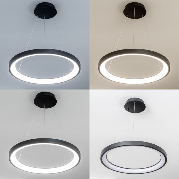 Brilagi - LED Stmív. lustr na lanku FALCON SLIM LED/42W/230V pr. 50 cm černá +DO