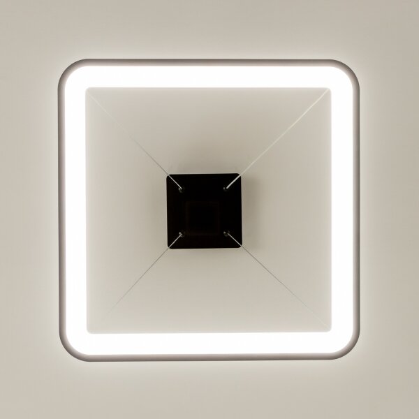 Brilagi - LED Stmív. lustr na lanku FALCON SLIM LED/50W/230V 50x50 cm černá + DO