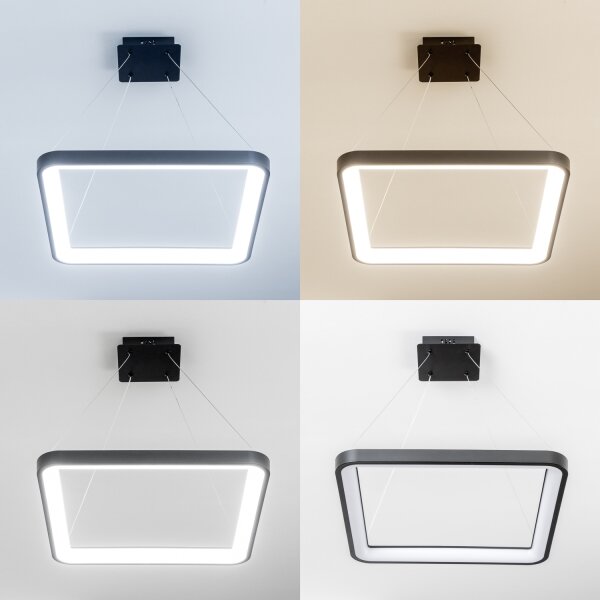 Brilagi - LED Stmív. lustr na lanku FALCON SLIM LED/50W/230V 50x50 cm černá + DO