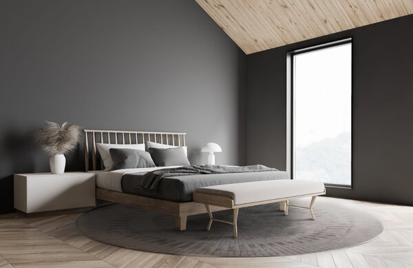 Fargotex Šedý kulatý koberec Radius 200 cm