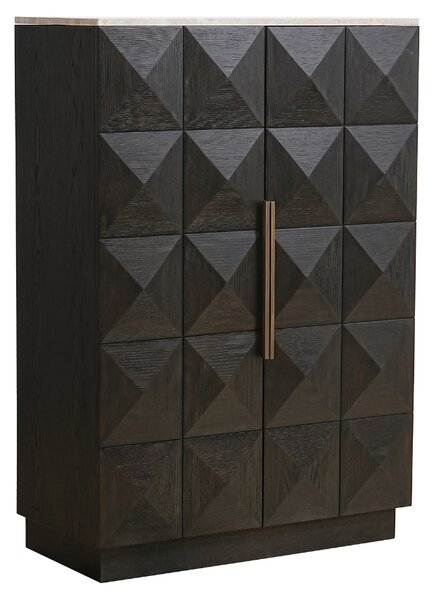 Hnědá dubová komoda Richmond Claremont 95 x 45,5 cm