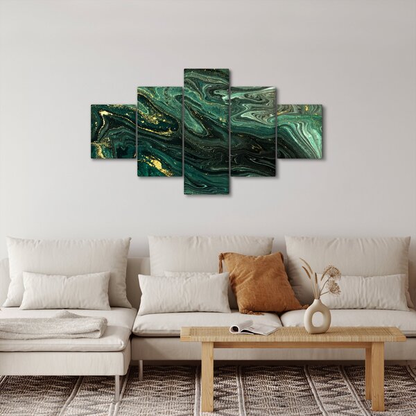 Obraz - Zelený mramor (125x70 cm)