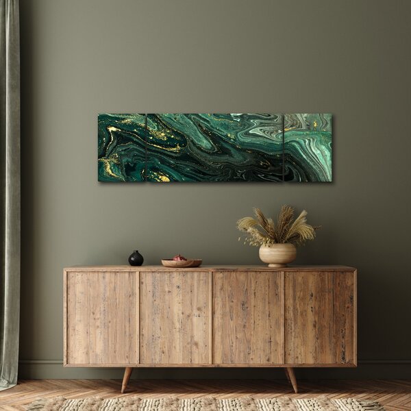 Obraz - Zelený mramor (170x50 cm)