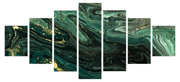 Obraz - Zelený mramor (210x100 cm)