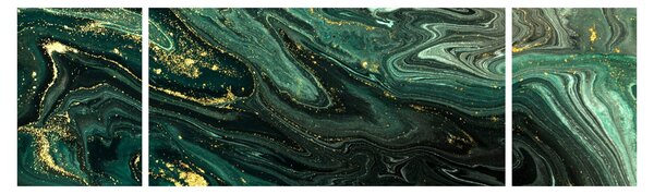 Obraz - Zelený mramor (170x50 cm)