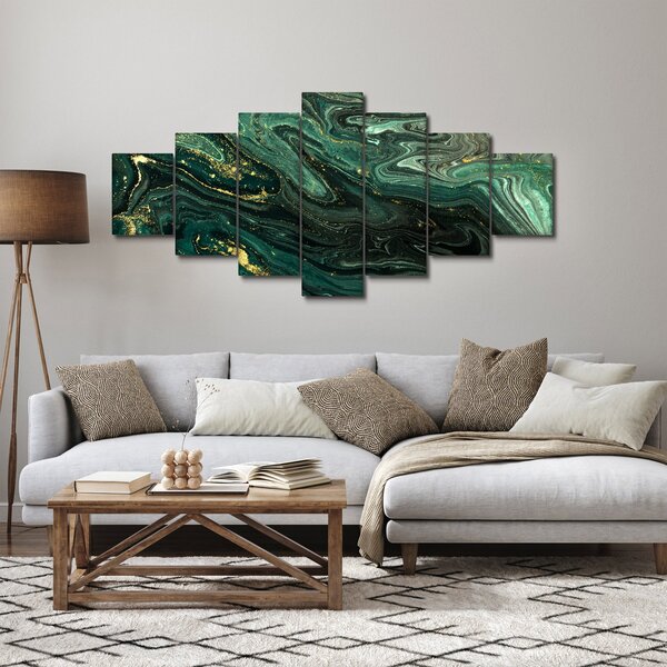 Obraz - Zelený mramor (210x100 cm)