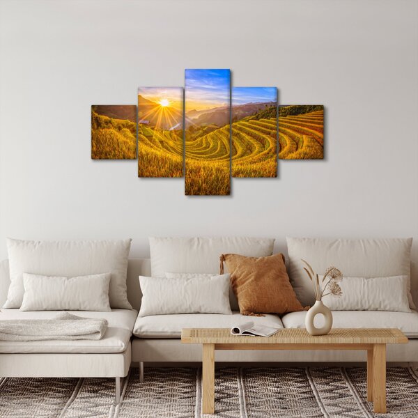 Obraz - Rýžové terasy ve Vietnamu (125x70 cm)