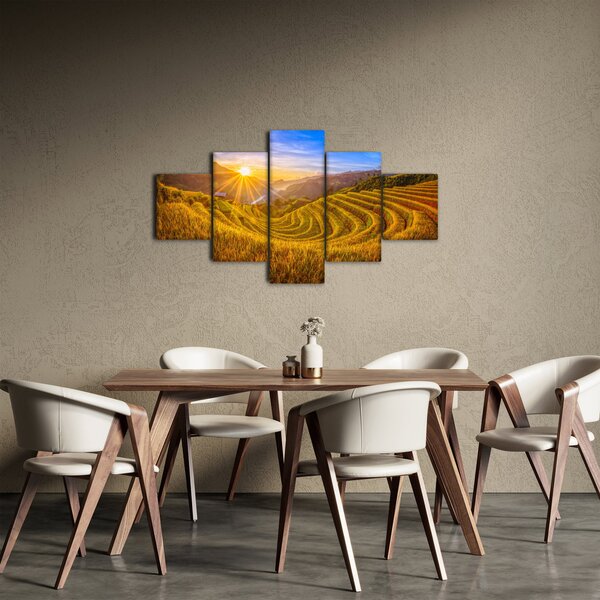 Obraz - Rýžové terasy ve Vietnamu (125x70 cm)