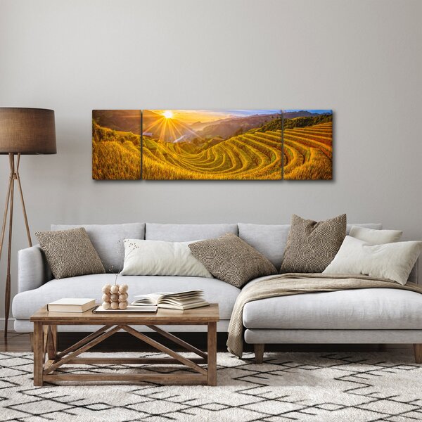 Obraz - Rýžové terasy ve Vietnamu (170x50 cm)