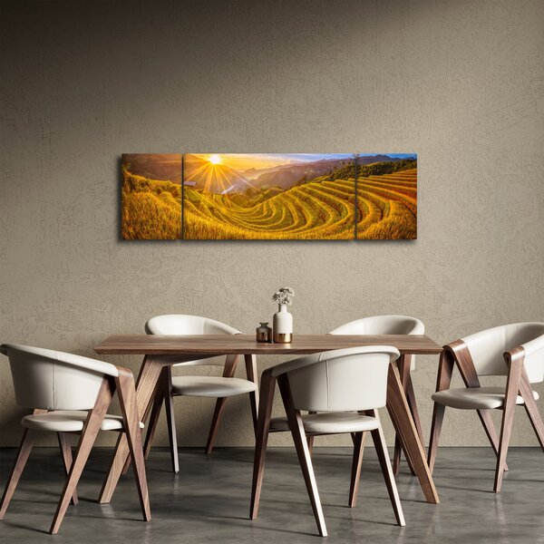 Obraz - Rýžové terasy ve Vietnamu (170x50 cm)