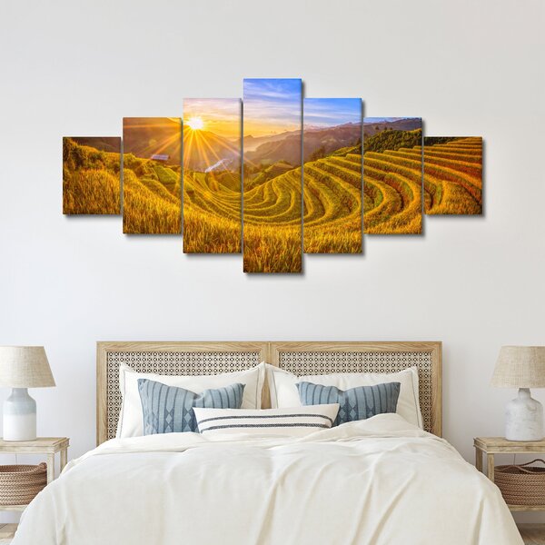 Obraz - Rýžové terasy ve Vietnamu (210x100 cm)
