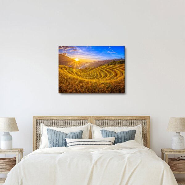 Obraz - Rýžové terasy ve Vietnamu (70x50 cm)