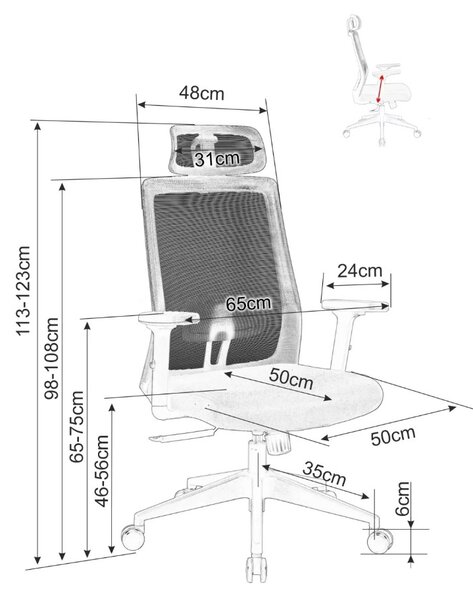 QUADRO 058 kancelářská židle, černá