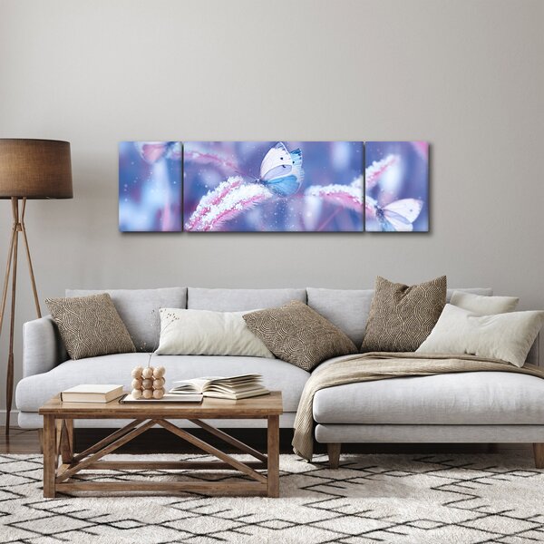 Obraz - Motýli v zimě (170x50 cm)