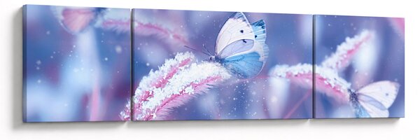 Obraz - Motýli v zimě (170x50 cm)