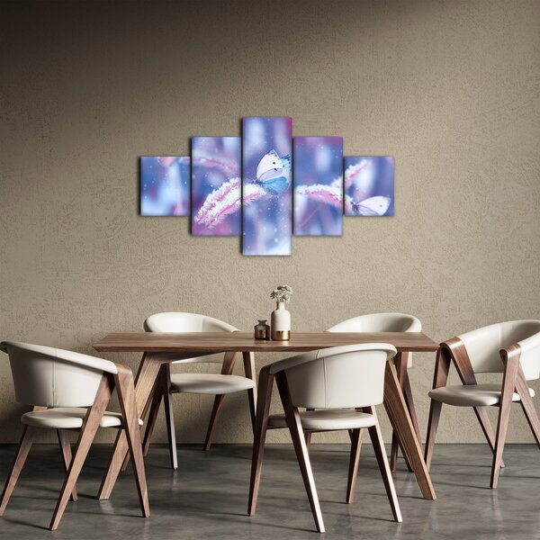 Obraz - Motýli v zimě (125x70 cm)