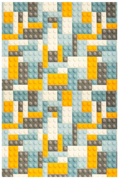 Associated Weavers Dětský kusový koberec Kostky Lego vícebarevný Rozměr: 100x200 cm