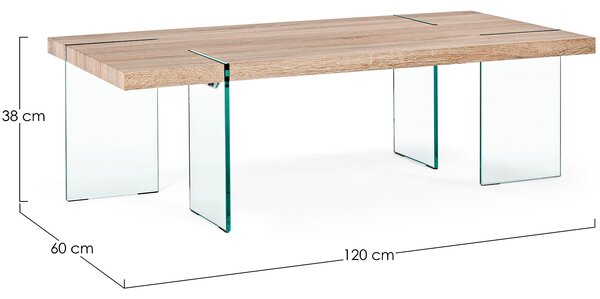 Bizzotto designové konferenční stoly Tom Rect Coffe Table (120 x 60 cm)