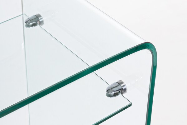 Bizzotto designové konzolové stoly Iride Rect Glass 2SH (110 x 35 cm)