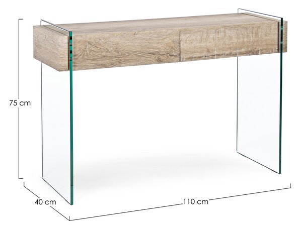 Bizzotto designové konzolové stoly 2DR (110 x 40 cm)