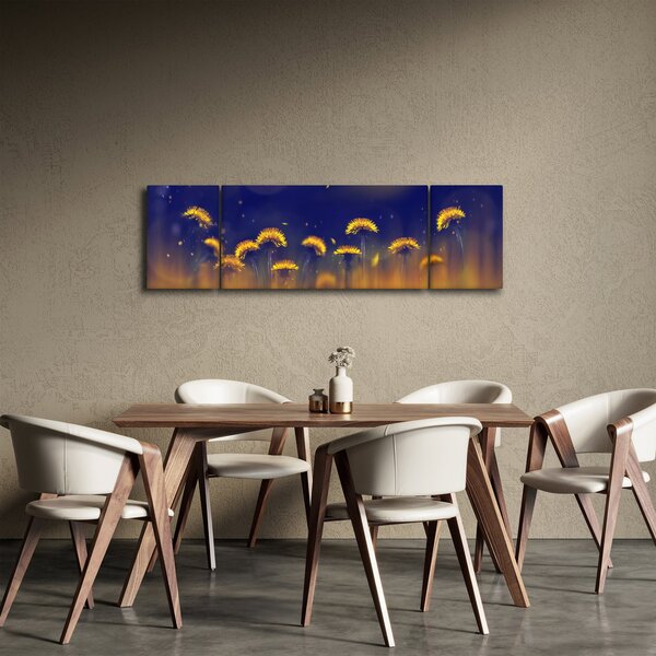 Obraz - Pampelišky (170x50 cm)