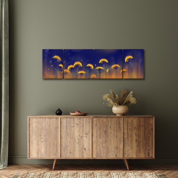 Obraz - Pampelišky (170x50 cm)