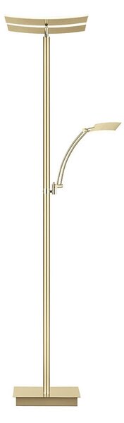 HELL LED stojací lampa Andy, krémová, výška 185 cm, kov, 3 žárovky, stmívatelný, Krémová / jantar, Obývací pokoj / jídelna, kov, Moderní, Lampička na čtení